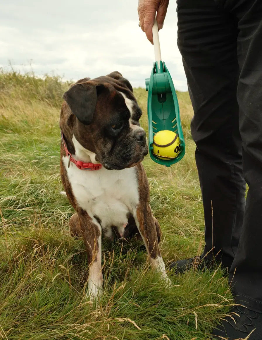 CuHurl Ball Thrower - Launch Two Balls 50+ Meters