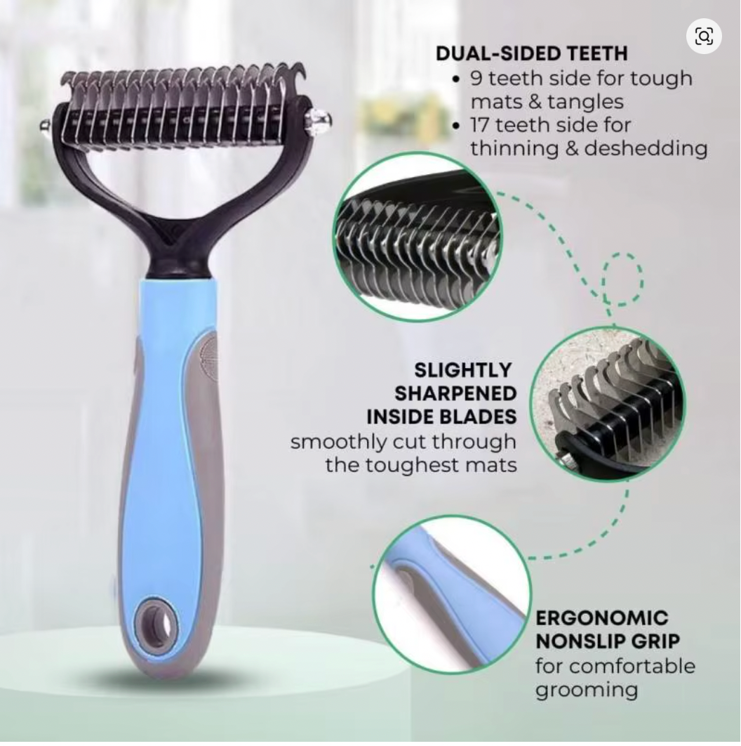 Professional Dog Hair Fur Comb Brush