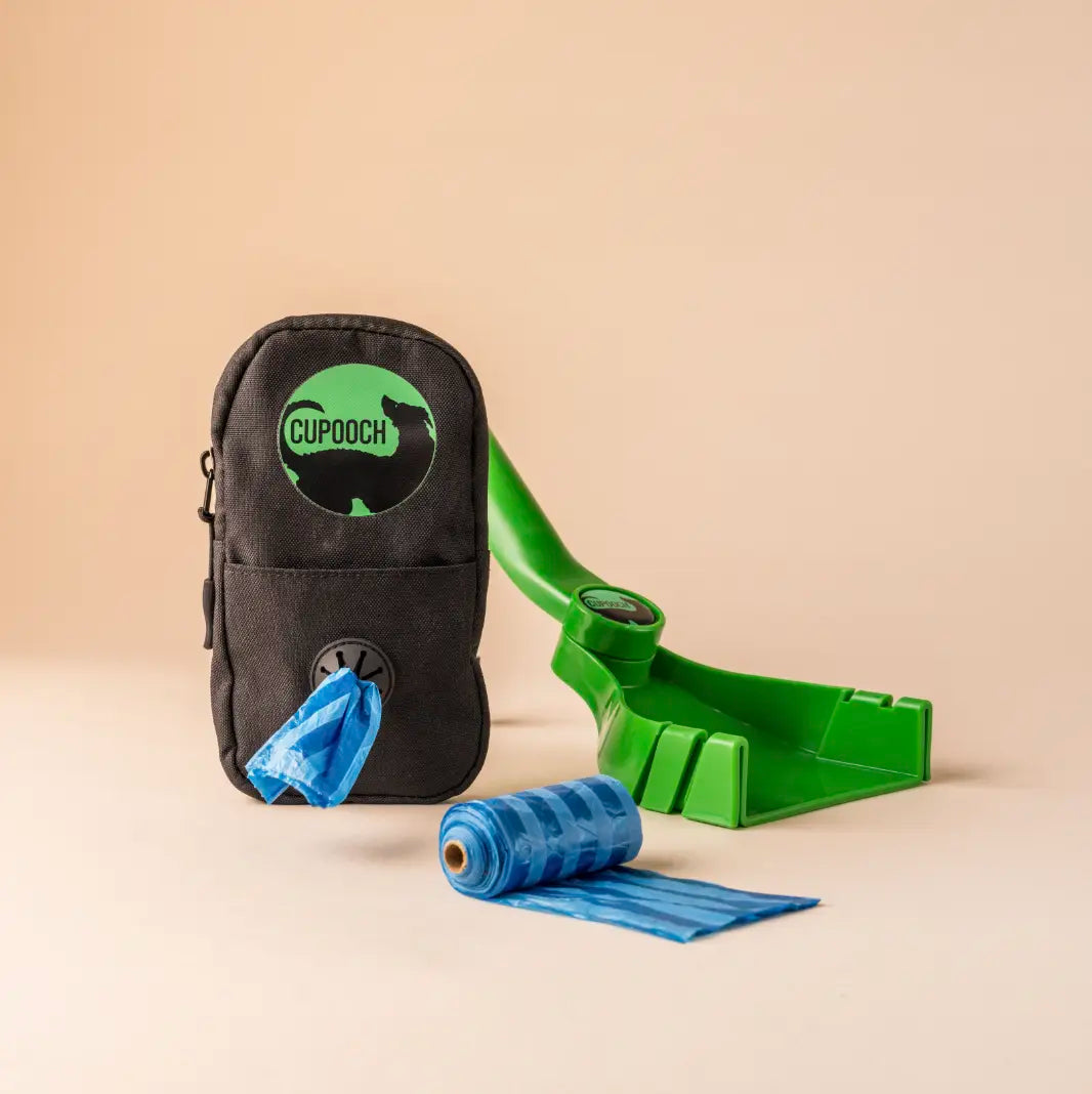 Bundle Poop Bag Dispenser with Foldable Poop Scooper