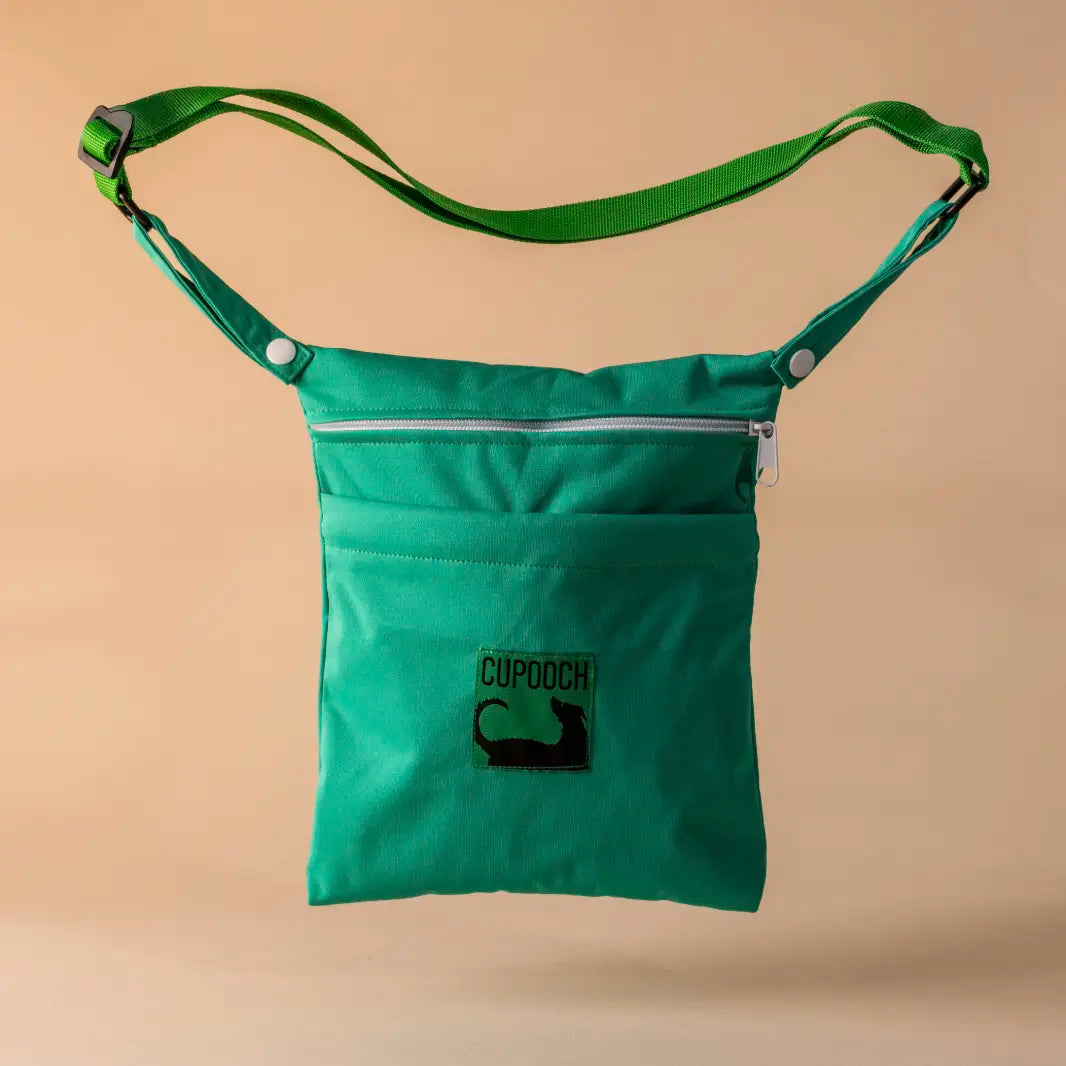 CuPouch - Dog Walking Wet Bag – Two Pockets Hands-Free