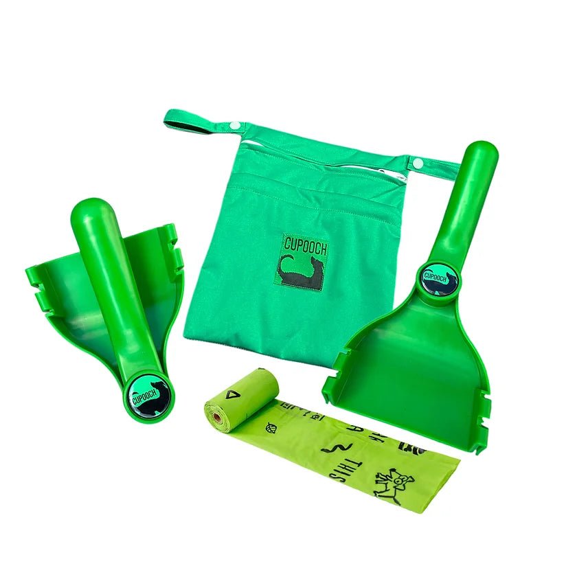 CuPoop Set - Pooper Scooper, Wet Pouch Bag - CuPooch