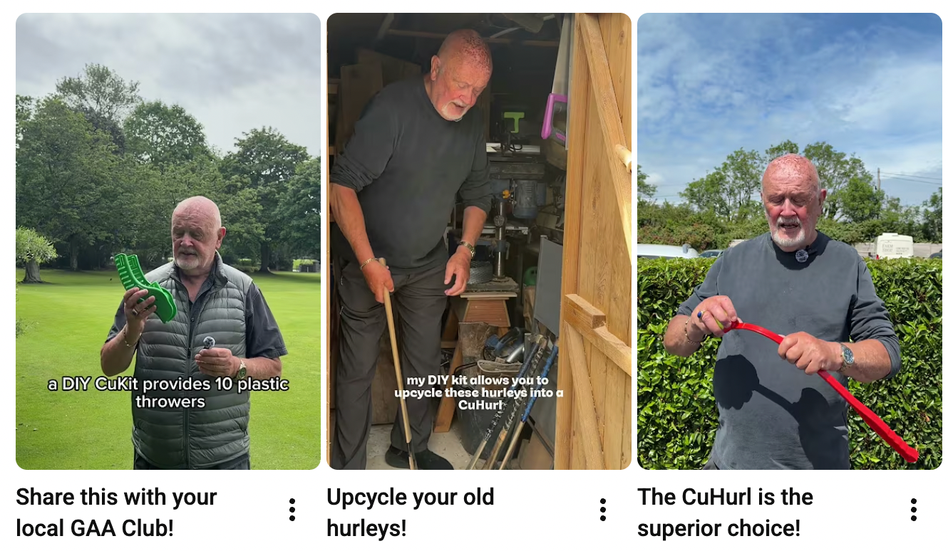 Load video: Upcycle your old hurleys!