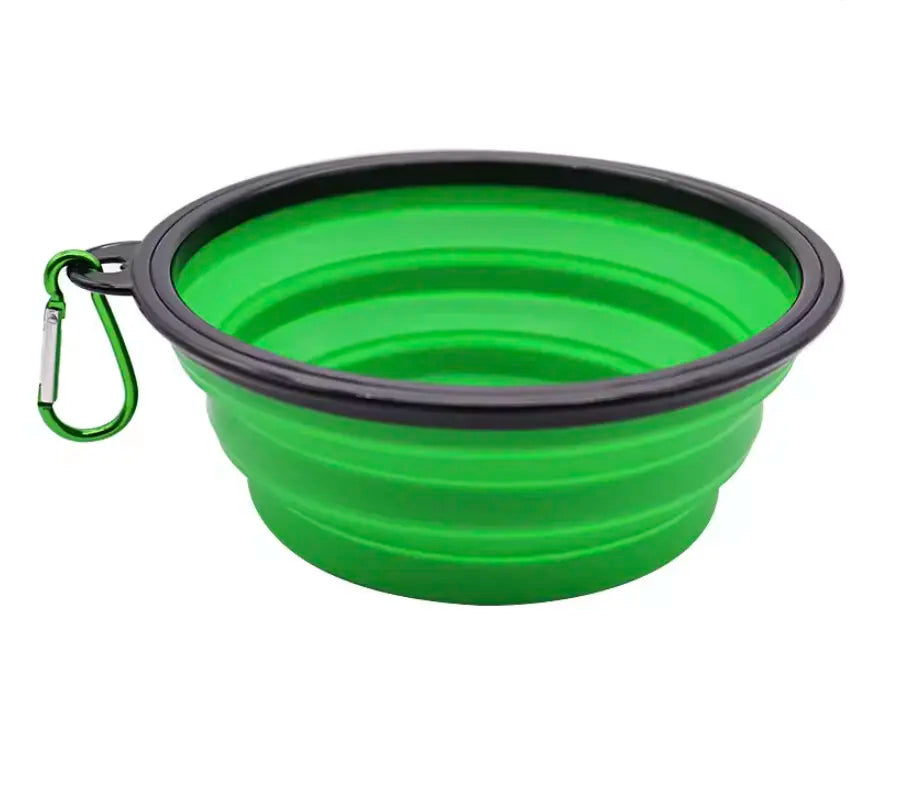 CuBowl - Foldable Dog Water Bowl  Double 2 in 1 Large